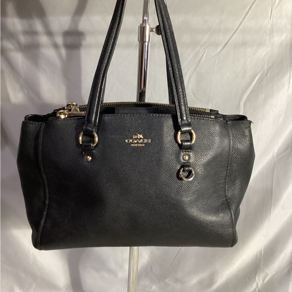 Coach Stanton Carryall Black Leather Satchel Bag 36681 - Picture 2 of 14